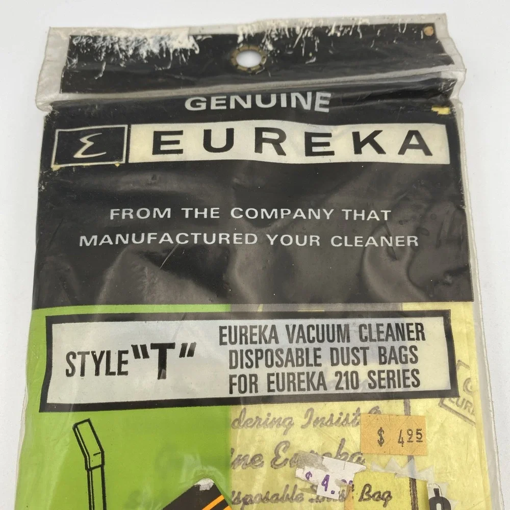 Eureka Vacuum‎ Bags Style T Genuine Nos VTG 3 Bags 2 Filters 210 Series